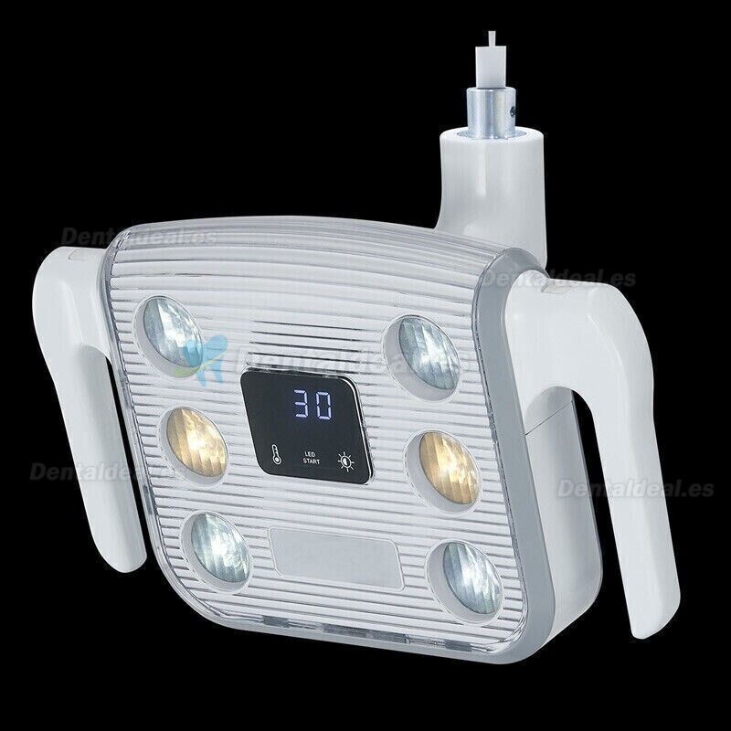 JH-09 10W Lámpara de inducción de funcionamiento sin sombras dentales con pantalla LCD 6 LEDs